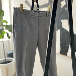 Theory Ankle Wool Trouser in Grey | Size 4